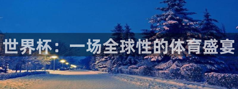 2026年世界杯赛程表时间：世界杯：一场全球性的体育盛宴